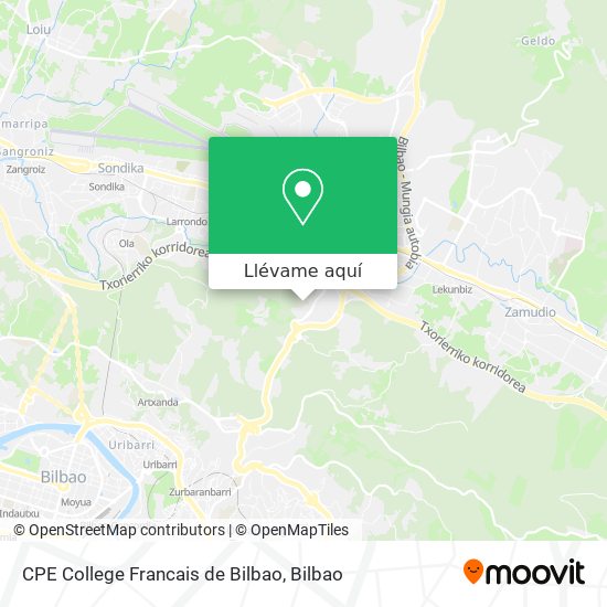 Mapa CPE College Francais de Bilbao