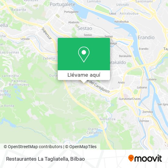 Mapa Restaurantes La Tagliatella