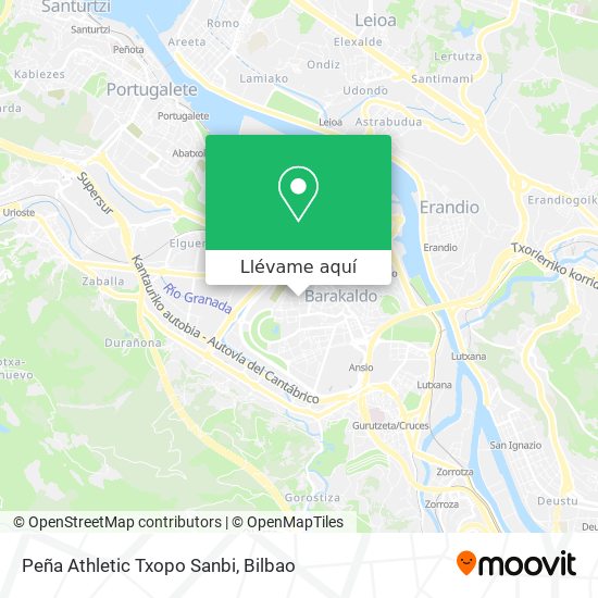 Mapa Peña Athletic Txopo Sanbi