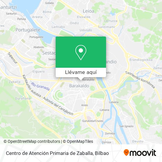 Mapa Centro de Atención Primaria de Zaballa