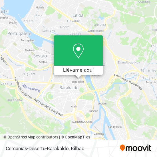 Mapa Cercanías-Desertu-Barakaldo