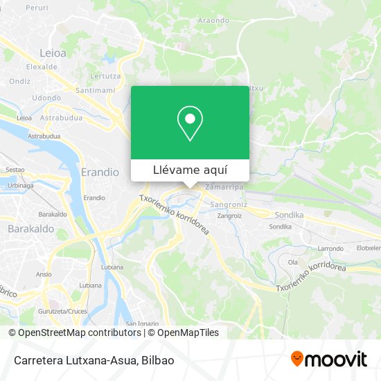 Mapa Carretera Lutxana-Asua