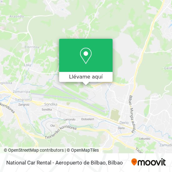 Mapa National Car Rental - Aeropuerto de Bilbao