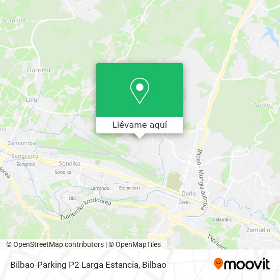 Mapa Bilbao-Parking P2 Larga Estancia