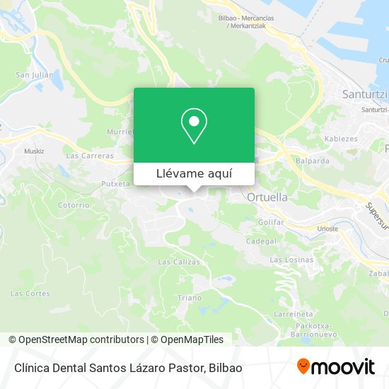 Mapa Clínica Dental Santos Lázaro Pastor