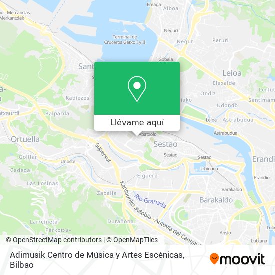 Mapa Adimusik Centro de Música y Artes Escénicas