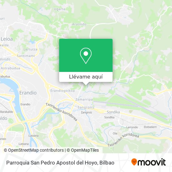 Mapa Parroquia San Pedro Apostol del Hoyo