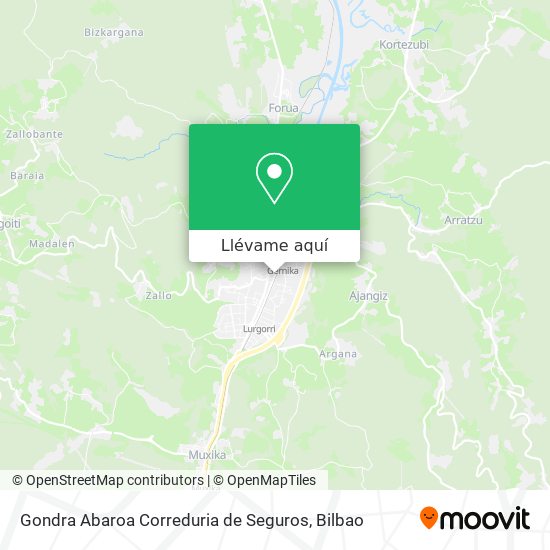 Mapa Gondra Abaroa Correduria de Seguros