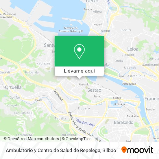 Mapa Ambulatorio y Centro de Salud de Repelega