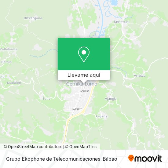 Mapa Grupo Ekophone de Telecomunicaciones