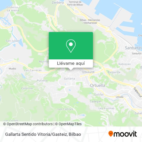 Mapa Gallarta Sentido Vitoria / Gasteiz