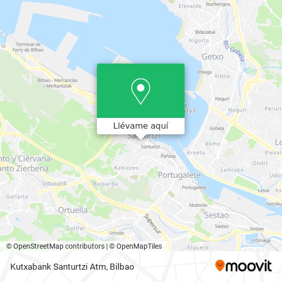 Mapa Kutxabank Santurtzi Atm