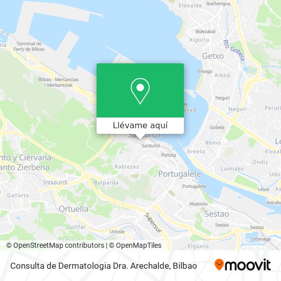 Mapa Consulta de Dermatologia Dra. Arechalde