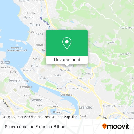 Mapa Supermercados Ercoreca