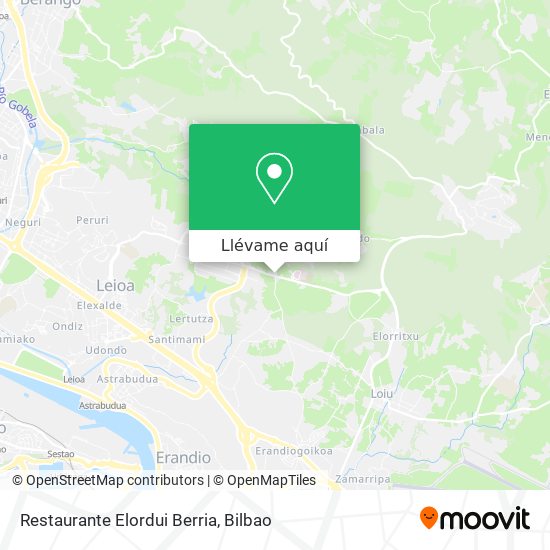 Mapa Restaurante Elordui Berria