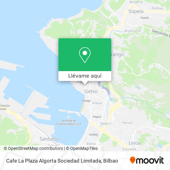 Mapa Cafe La Plaza Algorta Sociedad Limitada