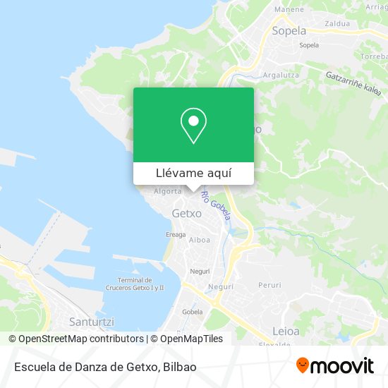 Mapa Escuela de Danza de Getxo