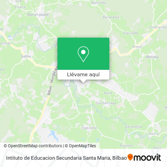 Mapa Intituto de Educacion Secundaria Santa Maria
