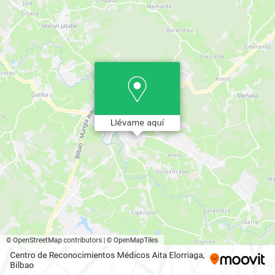 Mapa Centro de Reconocimientos Médicos Aita Elorriaga