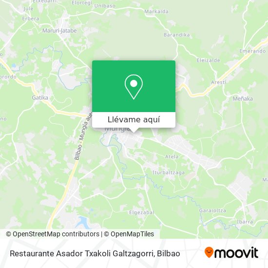 Mapa Restaurante Asador Txakoli Galtzagorri