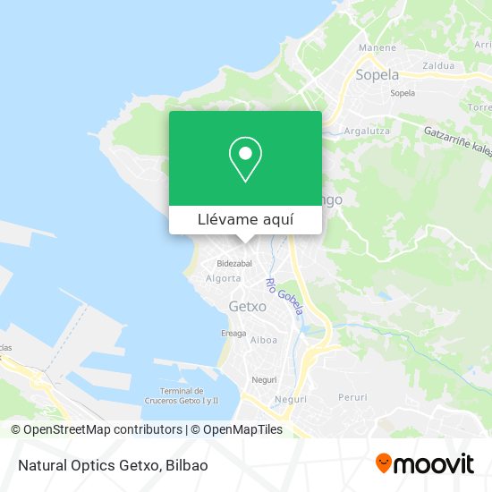 Mapa Natural Optics Getxo