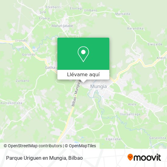 Mapa Parque Uriguen en Mungia
