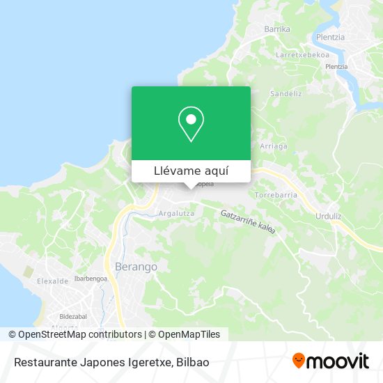 Mapa Restaurante Japones Igeretxe