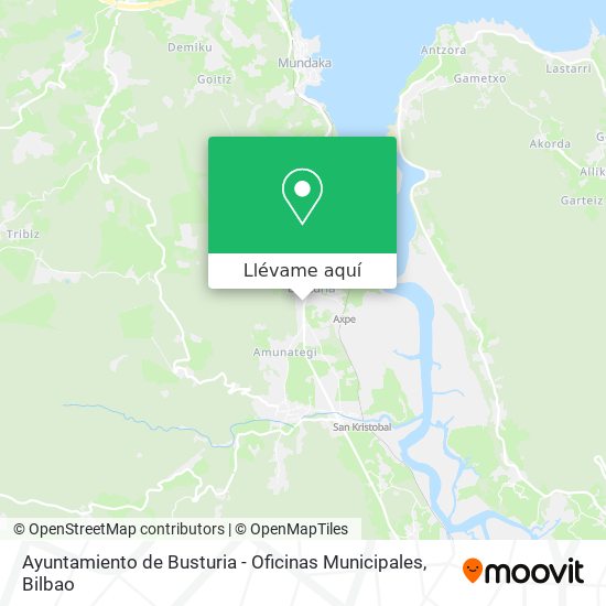 Mapa Ayuntamiento de Busturia - Oficinas Municipales
