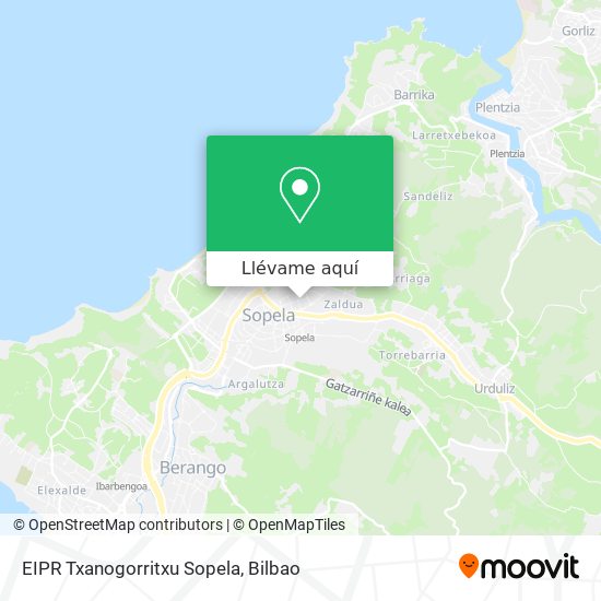 Mapa EIPR Txanogorritxu Sopela