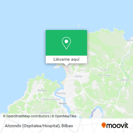 Mapa Aitzondo (Ospitalea/Hospital)