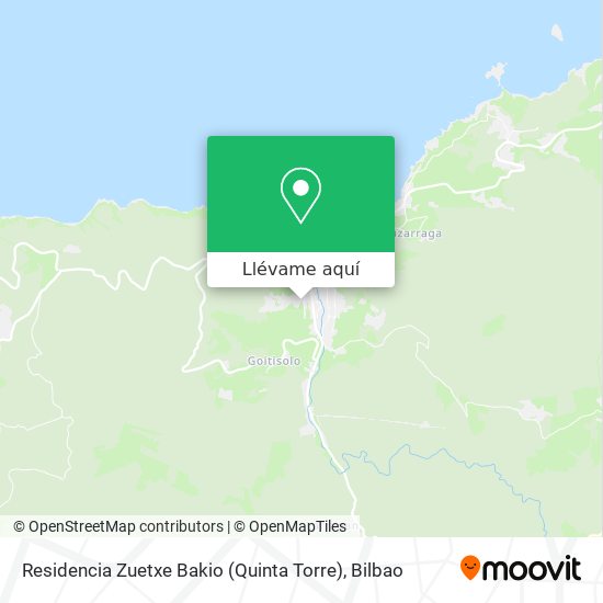 Mapa Residencia Zuetxe Bakio (Quinta Torre)