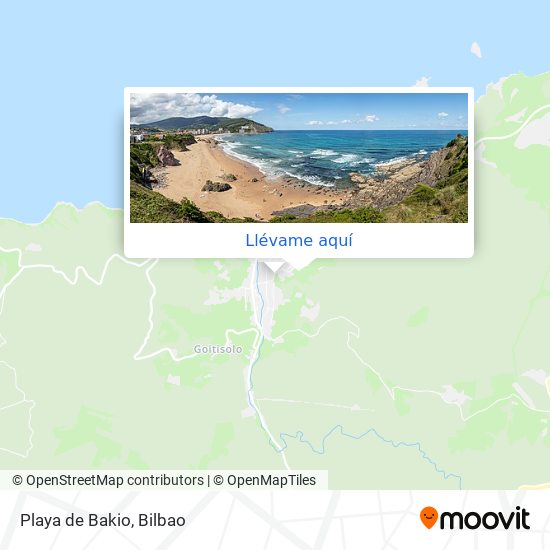 Mapa Playa de Bakio