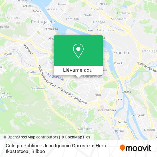 Mapa Colegio Público - Juan Ignacio Gorostiza- Herri Ikastetxea.