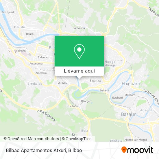 Mapa Bilbao Apartamentos Atxuri