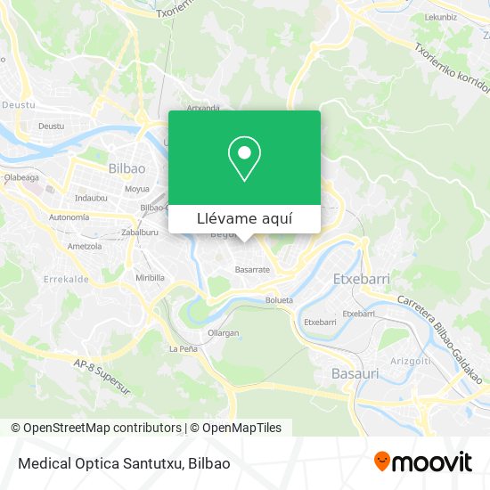 Mapa Medical Optica Santutxu