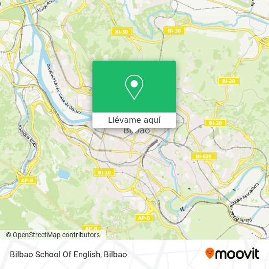 Mapa Bilbao School Of English