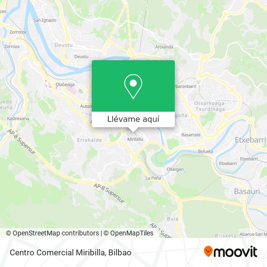 Mapa Centro Comercial Miribilla