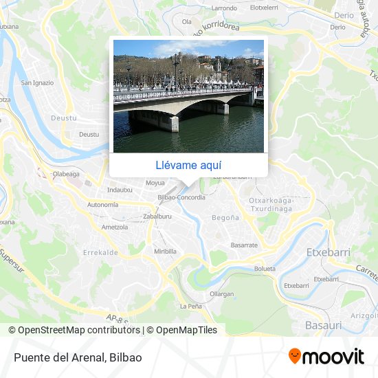 Mapa Puente del Arenal