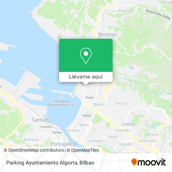 Mapa Parking Ayuntamiento Algorta