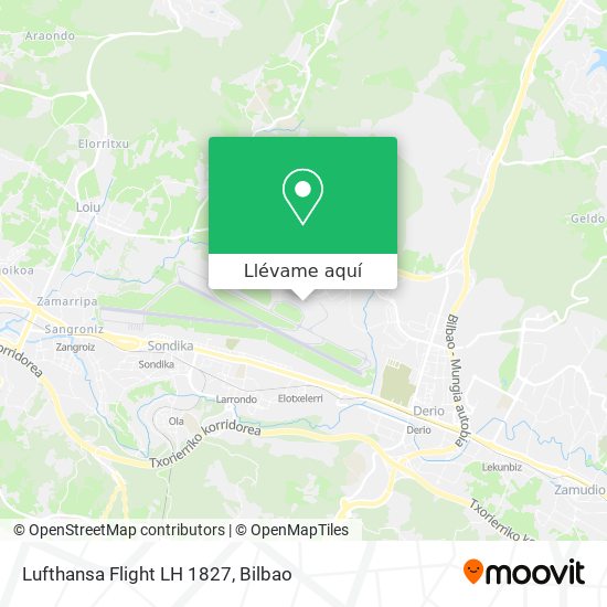 Mapa Lufthansa Flight LH 1827