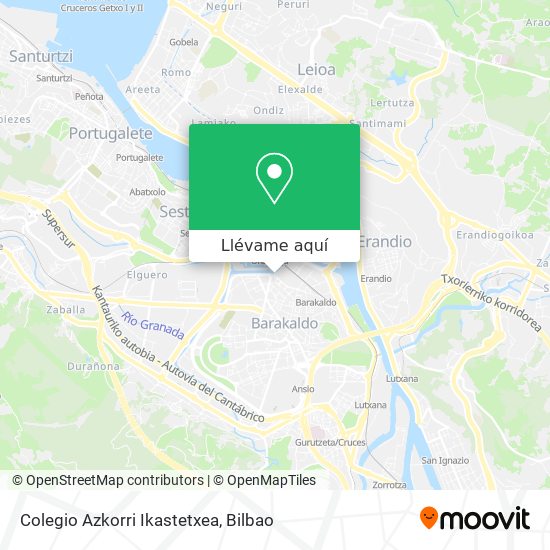 Mapa Colegio Azkorri Ikastetxea