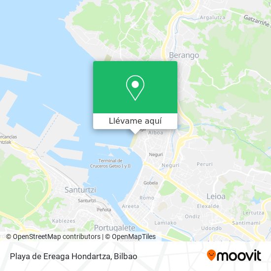 Mapa Playa de Ereaga Hondartza