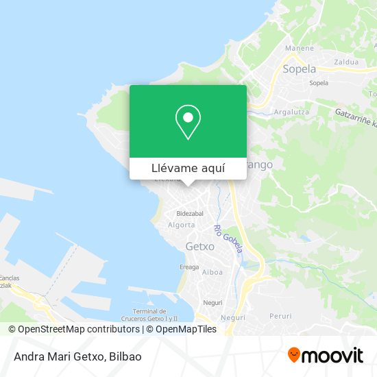 Mapa Andra Mari Getxo