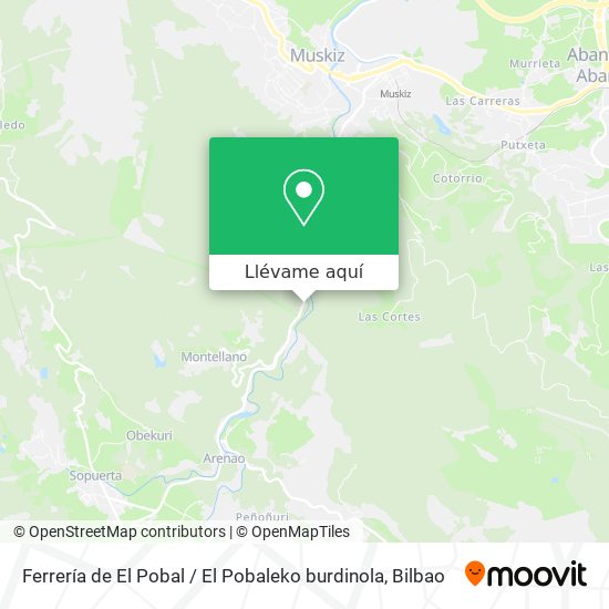 Mapa Ferrería de El Pobal / El Pobaleko burdinola