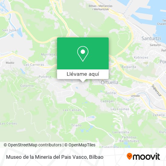 Mapa Museo de la Minería del Pais Vasco