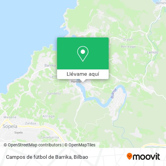 Mapa Campos de fútbol de Barrika