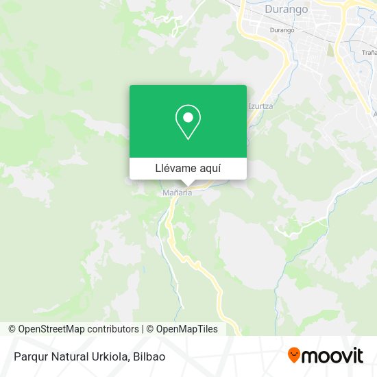Mapa Parqur Natural Urkiola