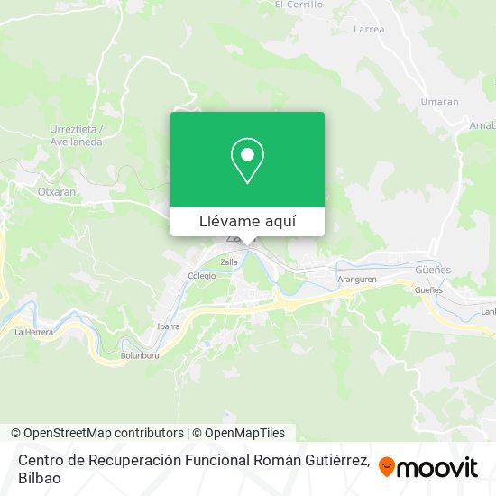Mapa Centro de Recuperación Funcional Román Gutiérrez
