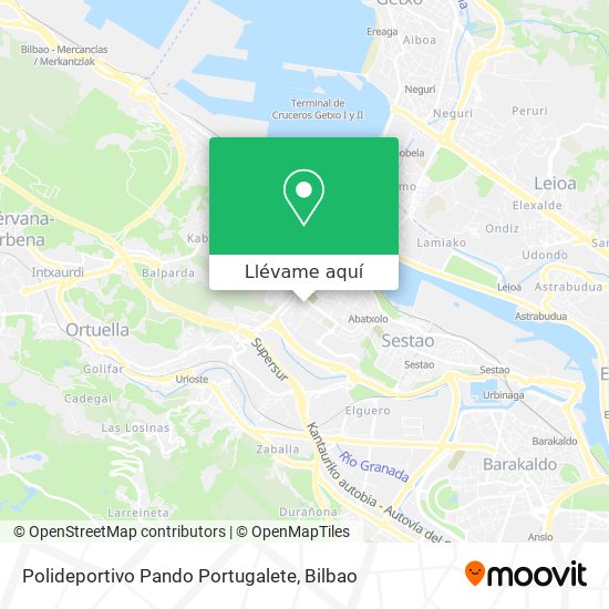 Mapa Polideportivo Pando Portugalete