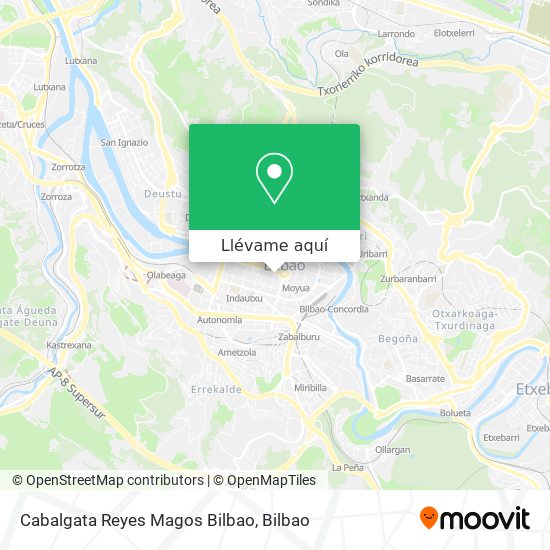 Mapa Cabalgata Reyes Magos Bilbao